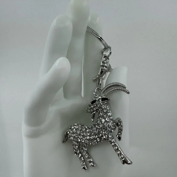 2/$20 Big Sparkly Ibex Mountain Goat Keychain - Picture 4 of 8